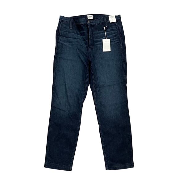 NWT J. Crew Vintage Straight Trouser Jean in Deep Sea Wash, Size 32 - Picture 1 of 8